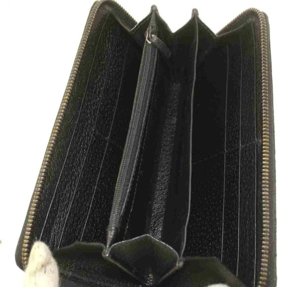 Auth Gucci Zippy Wallet Black Canvas #7106G90 - Picture 10 of 14